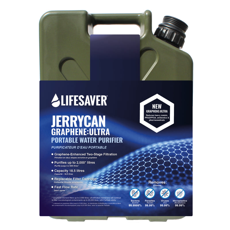 Load image into Gallery viewer, Lifesaver Jerrycan Graphene-Ultra portable water purifier on a white background
