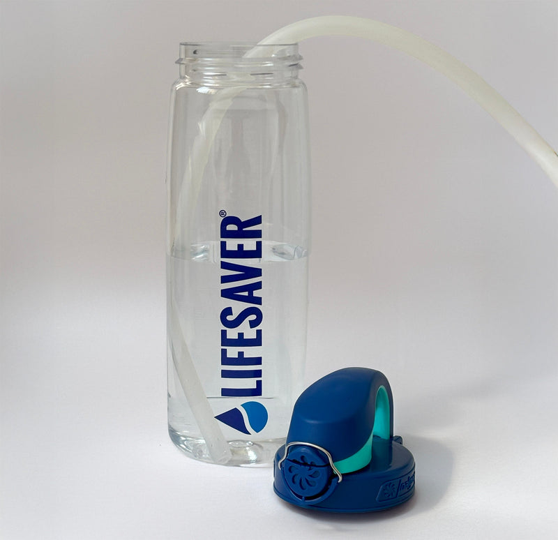 Load image into Gallery viewer, LifeSaver Nalgene botte being filed via a LifeSaver Wayfarer hose
