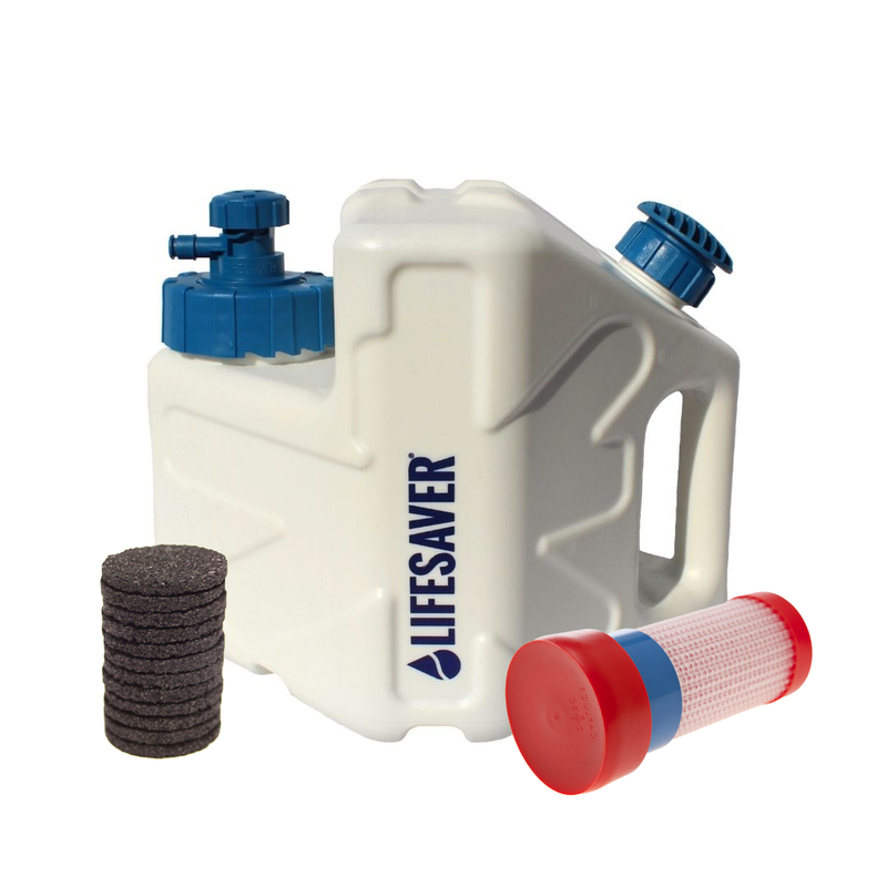 Load image into Gallery viewer, LifeSaver Cube with additional filters on a white background
